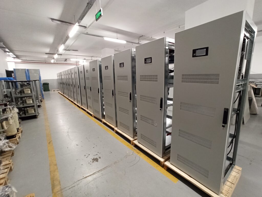 Mission-critical power infrastructure including UPS systems, battery banks, and power distribution units supporting uninterrupted business operations.